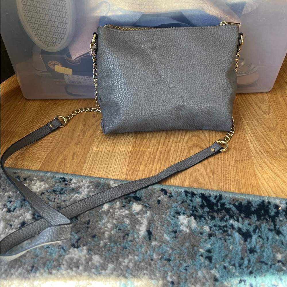 Grey crossbody bag